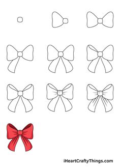 how to draw bows for kids in easy steps step by step drawing instructions and printables