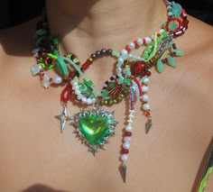 handmade spiky siren necklace, crystal spiked sea shell, one of a kind, ocean vibe.Y2K.Seastar.baroque freshwater pearl.heart pendant 40+5cm DM to change the length Siren Necklace, Crystal Spikes, Beach Jewelry Boho, Ethereal Makeup, Long Acrylic, Pearl Heart, Beach Boho, Necklace Crystal, Beaded Top