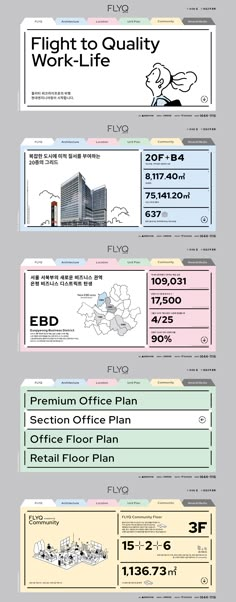 the airline ticket is shown in three different colors and sizes, as well as numbers