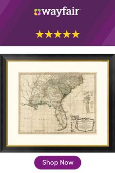 an old map with five stars on it and the words wayfair above it