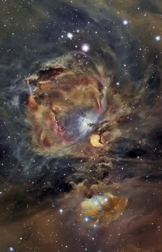 an image of a very large star in the middle of some space with stars all around it