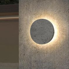 "Concrete Outdoor Wall Light Lamp for Landscape Garden" Lights Porch, Modern Outdoor Wall Lighting, Porch Lights, Concrete Light, Lawn Lights, Flush Mount Ceiling Fan, Round Light, Outdoor Light, Led Wall Lamp