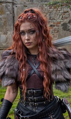 Viking Renfaire Outfit, Viking Costume Hair, Ren Fair Viking Woman, Viking Dress Up, Viking Warrior Costume, Viking Fancy Dress, Ren Fair Viking