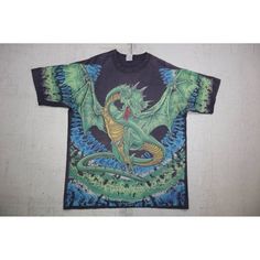 Vintage Sunrise Sportswear Dragon Green Aop Shirt Size Xl Measurements 23.5x31.5 Ig: Vintagejgb Dragon Green, All Over Print, Halloween Shopping, Vintage 90s, Gender Neutral, Adult Outfits, Pet Supplies, Mens Shirts, Man Shop