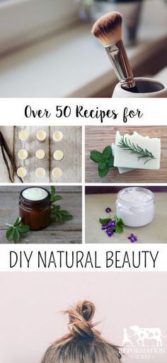 50+ Recipes for DIY Natural Beauty Diy Beauty Gifts, Diy Natural Beauty Recipes, Natural Beauty Recipes, Diy Skincare, Natural Beauty Products