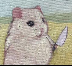 Art Painting Easy, Girly Room Decor, Cute Rats, Painting Easy, Drawing Wallpaper, Silly Pictures