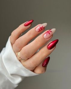 Unghie dicembre 2023 💅🏻 colori e nail art cui ispirarsi Unghie Sfumate, Pink Ombre Nails, October Nails, Nagel Tips, Snowflake Nails, Thanksgiving Nails