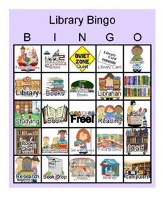 an image of a library bingo game