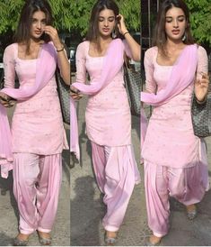 Punjabi Dress Design, Simple Indian Suits, Nidhhi Agerwal, Indian Dress Up, Punjabi Fashion, Indian Designer Suits, Simple Kurta Designs, Traditional Indian Dress