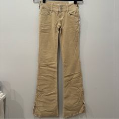 Beige Lowrise Pants From Pacsun. They Have A Good Amount Of Stretch. Size 23 But Can Fit 22-24. Never Worn Before And In Perfect Condition. Casual Mid-rise Corduroy Bottoms, Spring Full Length Corduroy Jeans, Casual Mid-rise Corduroy Jeans, Trendy Beige Corduroy Bottoms, Fitted Corduroy Bottoms For Summer, Tan Pants Women, High Waisted Baggy Jeans, Boot Pants, Corduroy Pants Women