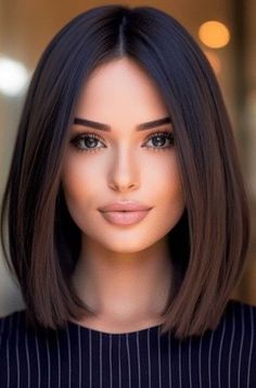 Wet Look Hair, Chin Length Haircuts, Short Silver Hair, Medium Length Hair With Layers, Long Bob Haircuts, Lob Haircut, Haircuts For Wavy Hair, Shoulder Length Hair Cuts, Haircuts For Medium Hair