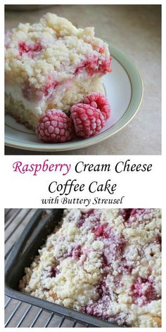 raspberry cream cheese coffee cake with buttery crust