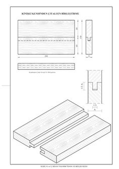 the measurements and details for a wooden bed frame with slats on each side, including two