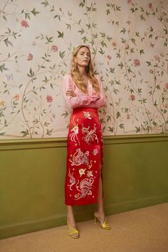 See the complete Attico Spring 2018 Ready-to-Wear  collection. Georgina Grenville, Giorgia Tordini, Gilda Ambrosio, Woman Outfit, Grey Gardens, Lil Pump, Moda Chic, Milano Fashion Week, Red Skirt