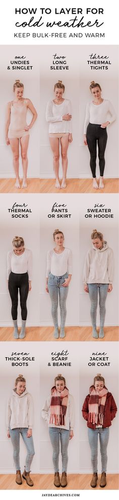 How to Layer Clothes for Cold Weather: Bulk-Free and Warm | Jayde Archives Dressing Cute In Cold Weather, Shoes For Cold Weather, Dresses In Cold Weather, Winter Clothes Layering, Christmas Outfit Cold Weather, Cold Weather Holiday Outfits, Cold Weather Christmas Outfits, Layer Clothes Outfits Winter, Dressing For Winter Cold Weather