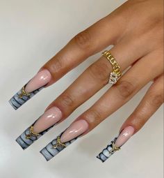 Color For Nails, Drip Nails, Long Nail Designs, Acrylic Nail Kit, Long Acrylic Nails Coffin, Exotic Nails, Nail Tattoo, Luxury Nails, Fire Nails