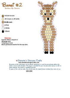 the instructions for how to make a stuffed animal from squares and dots, with pictures on it