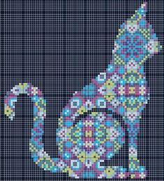 a cross stitch pattern with an elephant on it's back and the word love spelled in