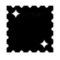 an image of a black square with white stars