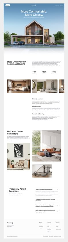 an image of a website page with lots of different things on it, including furniture and decor