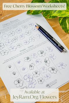 Learn how to draw easy Cherry Blossom trees using the tutorial and free printable PDF Worksheet available over on my site! Learning how to draw beautiful flowers is perfect for beginners! I recommend drawing with pencil and using an eraser for the worksheet if you are working traditionally. These Japanese Sakura trees and branches are perfect for simple tattoo designs!