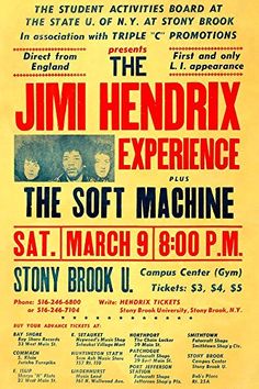 an old concert poster for the jam hendry experience