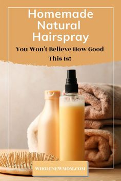 This Homemade Hair Spray has only 3 ingredients, works great, and is toxin free! Homemade Detangler Spray Natural Hair, Homemade Natural Hairspray, Diy Natural Hair Spray, Diy Hairspray With Essential Oils, Natural Hair Spray Bottle Recipes, Diy Hair Styling Products, Homemade Hairspray Recipes, Natural Hairspray Diy, Diy Hair Texture Spray