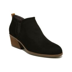 Manufacturer: Dr. Scholl's Shoes Size Origin: US Style Type: Booties Collection: Dr. Scholl's Shoes Closure: Material: Fabric/Man Made Fabric Type: Faux Suede Sku: BH5284099 Size: 8.  Color: Black.  Gender: female.  Age Group: adult.