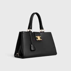 Celine Triomphe Bag, Fancy Bags, Bottega Veneta Shoulder Bag, Celine Bags, Fragrance Collection, Celine Bag, New Fragrances, Black Bag, Canvas Leather