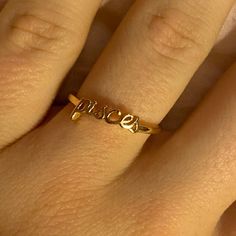 Brand New Pisces Ring Gold, Pisces Earrings, Pisces Ring, Pisces Jewelry Stones, Pisces Bracelet, Pisces Necklace, Zodiac Rings, Christmas List, Womens Jewelry Rings