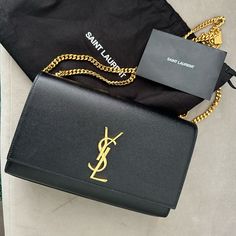 Used Twice. As Good As New. Purchased In France Last Month. Comes With Receipt. If You Are Interested In The Bag I Can Share The Receipt As Well. I Purchased A Few Bags From France And Realize I Don’t Need Another Black Bag So Letting This One Go! Kate Bag Ysl, Gala Fundraiser, Kate Bags, Bag Ysl, Saint Laurent Bags, In The Bag, Saint Laurent Bag, Formal Attire, Last Month