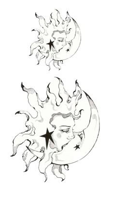 Moon Kiss, Black Line Tattoo, Kiss Tattoos, Flame Tattoos, Pretty Tattoos For Women, Sun Tattoos, Stylist Tattoos, Badass Tattoos, Back Tattoo Women