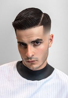 Side Part Fade, Comb Over Fade, Side Part Haircut, Hot Comb, Receding Hair Styles, Popular Mens Hairstyles, Pompadour Hairstyle