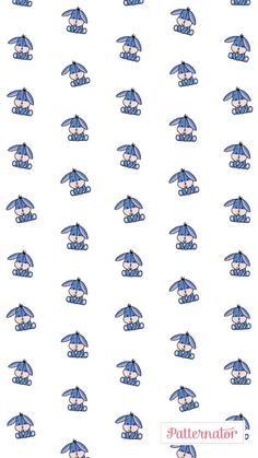 an umbrella pattern on a white background