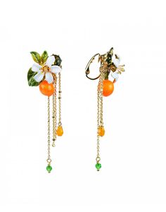 The charm and beauty of Provence gardens are combined in a collection which takes you on a journey. The hand-enameled flowers look so real, they almost fill the air with sweet scents of mimosa and orange blossom. A collection that recalls emotions from holiday memories and that fill the heart with happiness. Clip-on earrings are suitable for non-pierced ears. ABJP106C ABJP106C Provence Garden, Les Nereides, Rich People, Sweet Scents, Holiday Memories, Rose Gold Jewelry, Faceted Glass, Clip Earrings, Orange Blossom