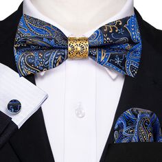 Black Friday Sale&Big Discount&Free Shipping SIZE: Approx. 4.8" Long, 2.36" Wide, Pocket Square Size: 9"x 9 Cufflinks For Father's Day Gift, Blue Cufflinks For Father's Day Formal Wear, Blue Cufflinks For Father's Day Formal Occasion, Blue Cufflinks For Father's Day Formal Events, Elegant Blue Adjustable Bow Tie, Dapper Blue Tie For Gift, Dapper Blue Tie As Gift, Dapper Blue Tie Suitable For Gift, Blue Tie For Father's Day Party