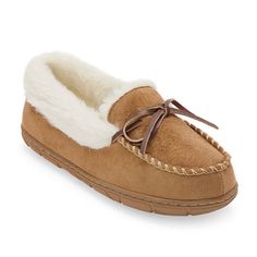 These St. John's Bay women's moccasin slippers come with a plush faux fur lining and a flat sole for the ultimate in loungewear comfort. Wear them with pajamas or a tracksuit. Closure Type: Slip-OnBase Material: 100% PolyesterUpper/Outer Base Material: 100% PolyesterShoe Lining Material: PolyesterSole Material Content: 100% Thermoplastic-RubberCountry of Origin: Imported Moccasin Slippers, Moccasins Slippers, Comfort Wear, Moccasins, Faux Fur, Pajamas, Lounge Wear, Slippers, Women Shoes