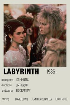 the movie poster for ladyrinth starring actors