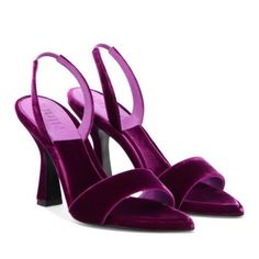 Nwt Juin Lily Syria Sandal Heels Velvet In Amethyst Purple. Size 41. Heel Height: 9.5cm/3.74 Inches. New In The Box With Travel Bag. Never Worn. Made In Italy And Shipped From Italy. #Weddingshoes #Summer #Formal #Gala #Limitededition #Soldout Elegant Purple Sandals With Branded Heel, Elegant Purple Sandals For Evening, Elegant Purple Evening Sandals, Elegant Purple Open Heel Sandals, Elegant Purple Sandals With Padded Heel, Elegant Purple Block Heel Sandals, Formal Purple Sandals With Heel Strap, Fitted Purple Sandals For Evening, Elegant Purple Open Heel Shoes