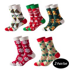 Season:Fall / Winter; Fabric:Cotton Blend; Gender:Men's; Quantity:2 Pairs; Hosiery Category:Xmas Socks,Men Socks,Crew Socks; Hosiery Thickness:Medium; Style:Thermal; Elasticity:Stretchy; Occasion:Casual,Daily; Pattern:Christmas; Design:Basic; Front page:FF; Listing Date:10/26/2023; Production mode:External procurement Trendy Socks, Warm Socks, Funny Socks, Christmas Gifts For Men, Patterned Socks, Calf Socks, Novelty Socks, Tube Socks, Christmas Socks