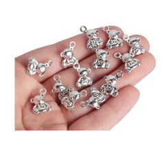 PRICES MAY VARY. Material: Zinc Alloy It's a perfect accessory.Suitable for decoration on your DIY bracelet, necklace, earrings etc. It is a good gift for your lover, family, friends. Ladies will be more charming and attractive with it. Package Included: 100Pcs 15 x 10 mm Antique silver plating Bear Charms Pendant jewelry findings for DIY(If there are any problems with the product, please send us pictures.Tell us more details about this problem.) Thank you so much for your purchasing from our st Jewelry Making Charms, Zinc Alloy, Diy Bracelets, Jewelry Findings, Pendant Jewelry, Charm Pendant, Custom Jewelry, Antique Silver, Fashion Branding