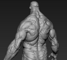 the back view of a man's body and torso, with no head or arms