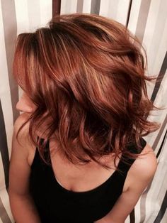 TRANSFORMATION: Blah To Red LOB | Modern Salon Hair Color Auburn, Penteado Cabelo Curto, Auburn Hair, Cool Hair Color