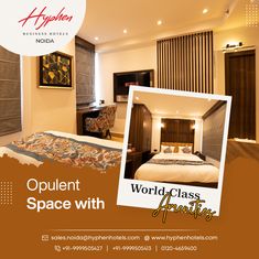 Newly renovated Premium Executive rooms at Hyphen Business Hotel in Noida Hotel Creatives, Restaurant Creatives, Ambassador Bed, Cafe Logo Design, Convention Hall, Business Hotel