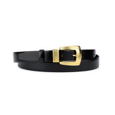 "Buy Black belt gold buckle Western belts for women Western belts with buckles Golden buckle belt Western belts for ladies Black belt women's BELT SIZE: Choose from drop down menu above BELT HEIGHT: 1.0\" | 2.5 cm LEATHER: Italian leather, smooth COLOR: Black BUCKLE: Metal, gold color CONDITION: New INCLUDED: Dust bag Removable belt buckle, so you use your favorite buckle with the belt. ALL BELTS ARE MEASURED FROM THE LEATHER PART'S END TO THE MIDDLE HOLE. PAYMENT Shopping on Etsy is 100% safe. Elegant Black Rectangular Belt Buckle, Classic Belts With Gold Buckle, Classic Belts With Gold Rectangular Buckle, Formal Belts With Gold Rectangular Buckle, Elegant Adjustable Belt Buckles With Brass Buckle, Elegant Belts With Brass Buckle, Elegant Adjustable Belt Buckle With Brass Detail, Black Belt Buckles With Gold Buckle For Formal Occasions, Black Belt Buckle With Gold Detail For Formal Occasions