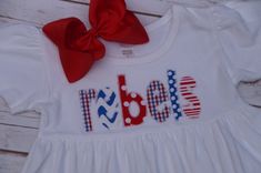 Ole Miss Rebels; ole miss game day dress; Tailgate baby dress; red and blue; hail hotty toddy; ole m Patriotic Blue Cotton Dress, Blue Patriotic Cotton Dress, Blue Cotton Patriotic Dress, Patriotic Red Dresses For 4th Of July, Red Patriotic Dress For 4th Of July, Preppy Red Cotton Dress, Red Preppy Cotton Dress, Ole Miss Game Day, Game Day Dress