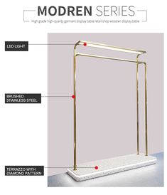 an image of a modern light fixture with instructions on how to use the lighting stand