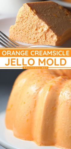 Orange Creamsicle Jello Mold Orange Jello Mold Recipes, Jello Mould Ideas, Mandarin Orange Jello Mold, Orange Jello Dessert Recipes, Molded Dessert Recipes, Orange Flop Jello, Molded Salad Recipes, Evaporated Milk And Jello Dessert, Easter Jello Mold Recipes