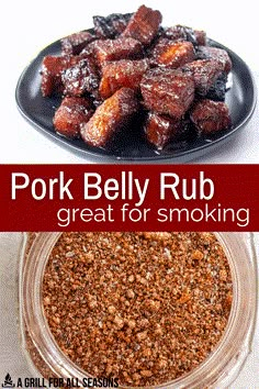 Pork Belly Recipes Grilled, Pork Belly Seasoning Recipe, Pork Belly Smoker Recipes, Pork Belly Rub Recipe, Grilled Pork Belly Recipes, Porkbelly Smoked, Pork Belly Rub, Pork Belly Seasoning, Smoked Pork Belly Recipes