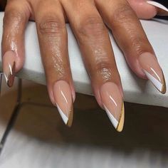 French Stiletto, Nails With Design, Full Cover Nail Tips, Nagel Tips, Almond Acrylic Nails, Fancy Nails, Dope Nails, Nail Arts